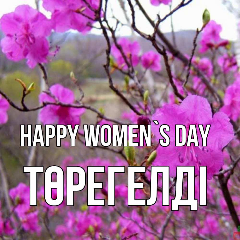 Greetings card с именем, Төрегелді happy women`s day международный женский день Greetings with text for free download 